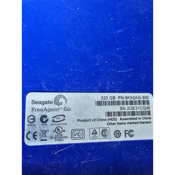 Seagate FreeAgent 320GB External Hard DRIVE - Picture 2 of 2